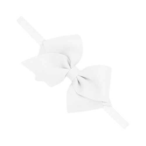 White Headband Bow