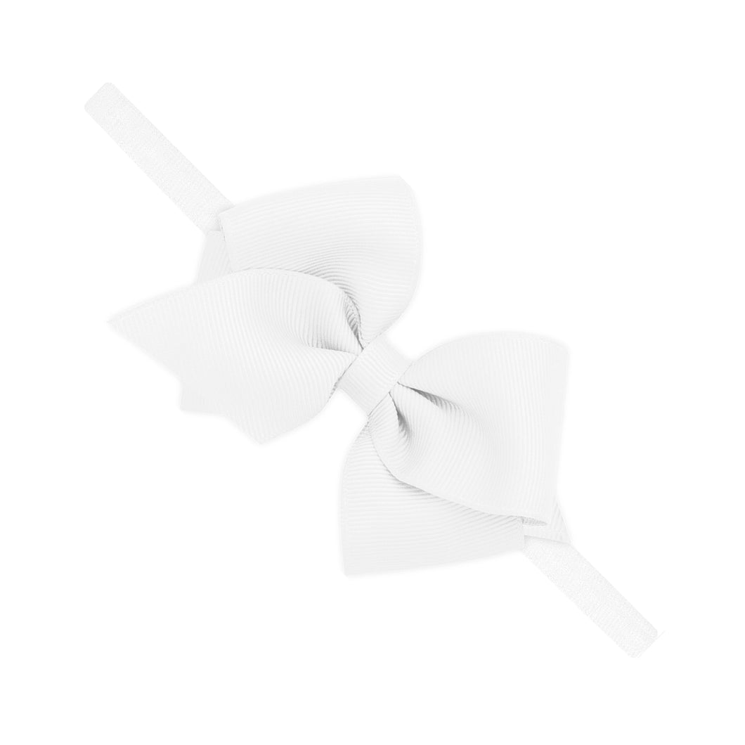 White Headband Bow