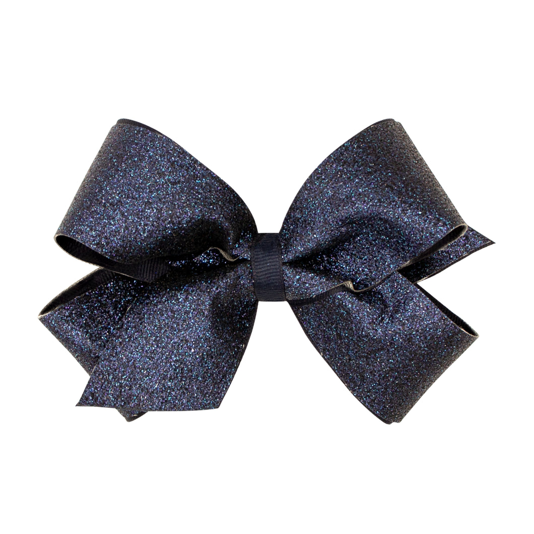 Navy Glitter Bow