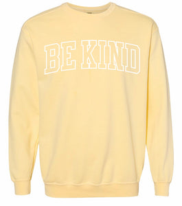 Be Kind Yellow Crewneck