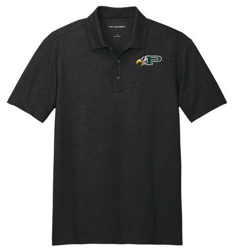 P Heathered Black Polos