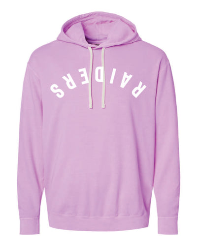 Raiders Upside Down Hoodie - Purple