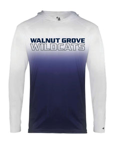 Walnut Grove Wildcats Youth Ombre Hoodie Tee