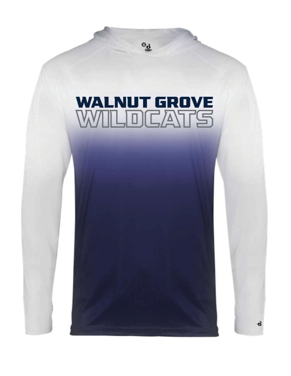 Walnut Grove Wildcats Youth Ombre Hoodie Tee