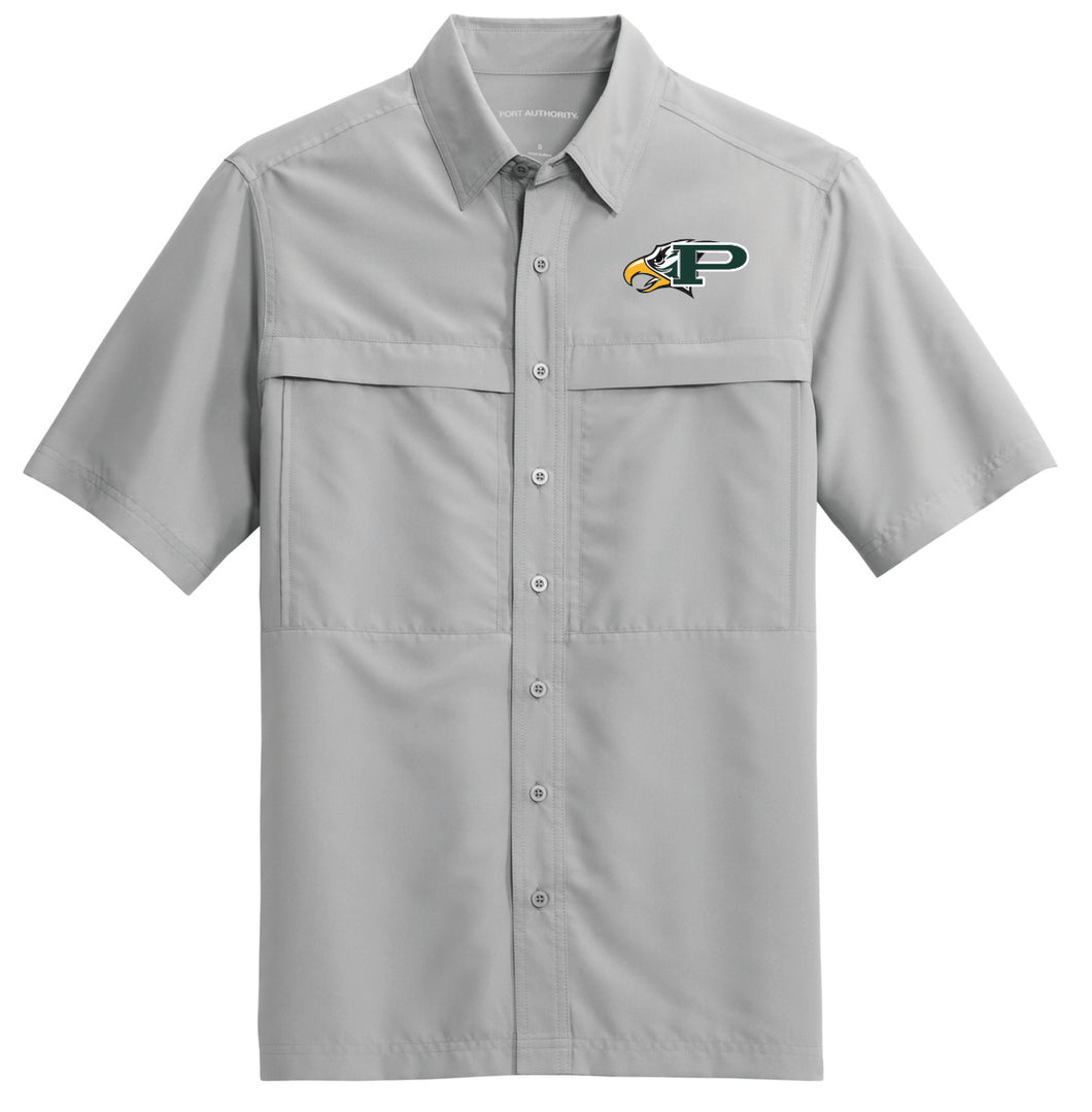 Grey Port Authority Fishing Shirt