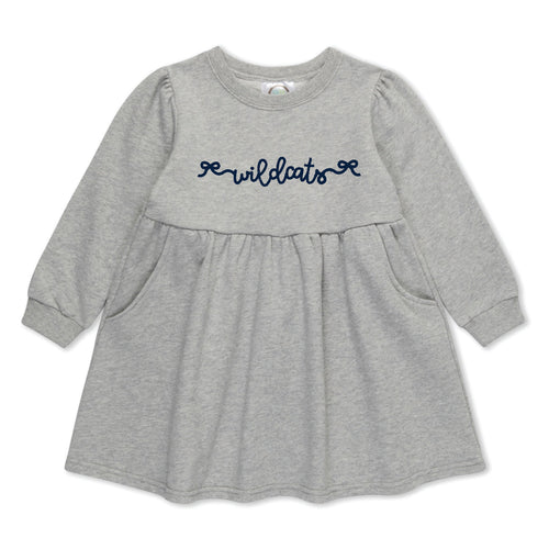 Grey Wildcats Baby Dress