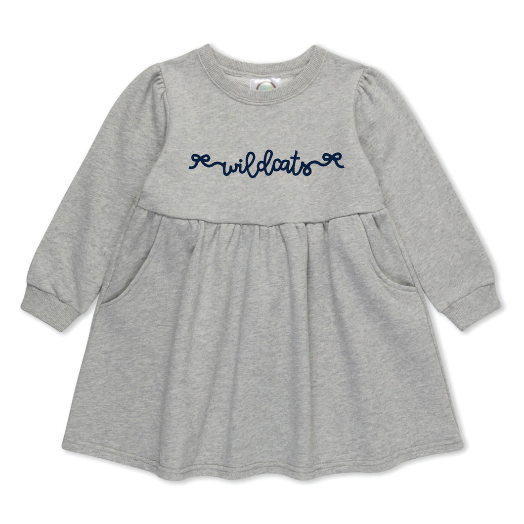 Grey Wildcats Baby Dress