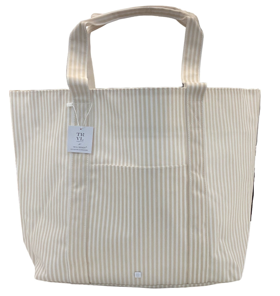 TRVL Jumbo Tote - Natural Stripe