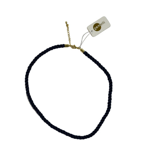 Navy Cord Necklace