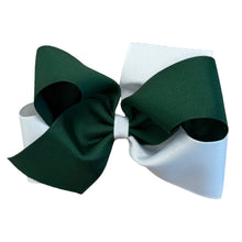Prosper Green and White 2 Tone Bow