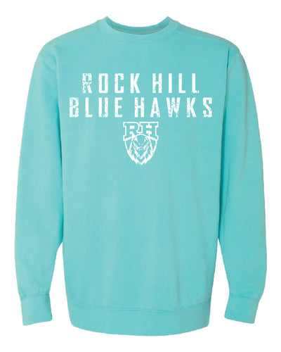 Blue Hawk Distressed Sweatshirt