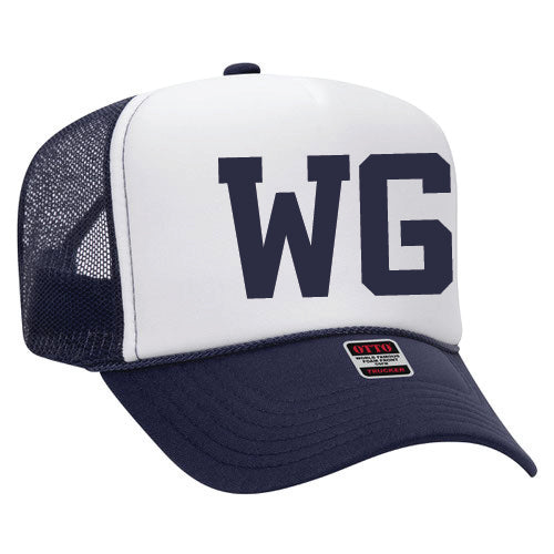 WG Navy and White Foam Trucker Hat