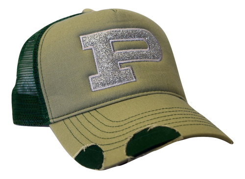 Women's Glitter 'P' Trucker Hat